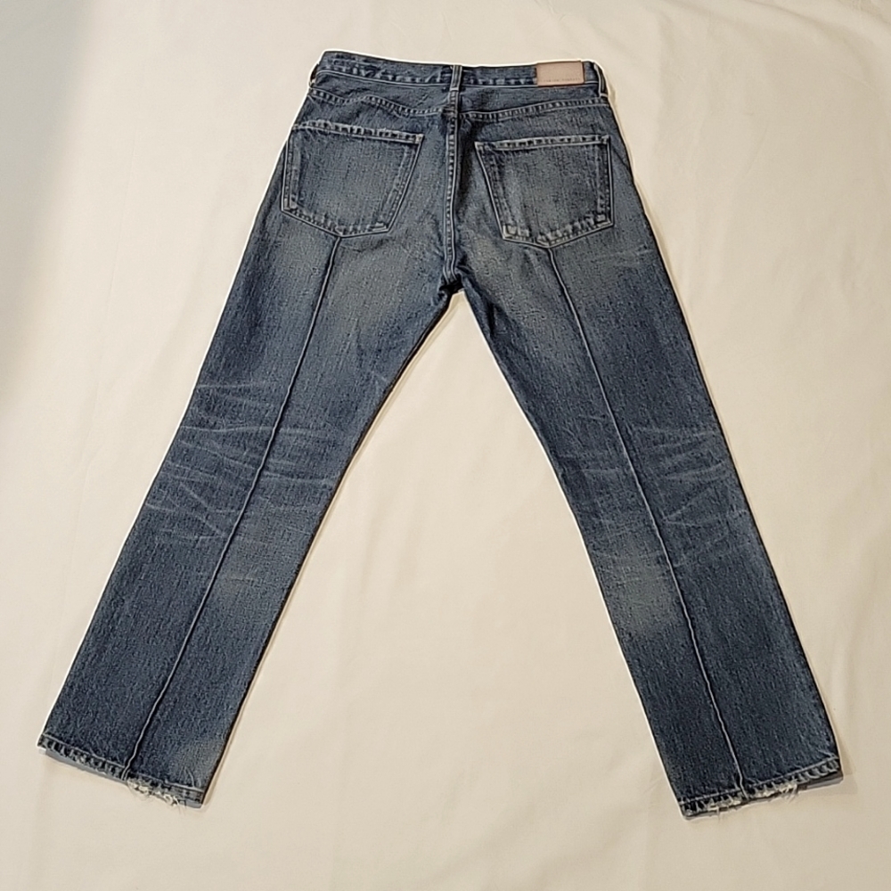 Citizens of humanity Gia ankle straight leg size 25 indigo blue pin tuck rigid - Picture 14 of 16